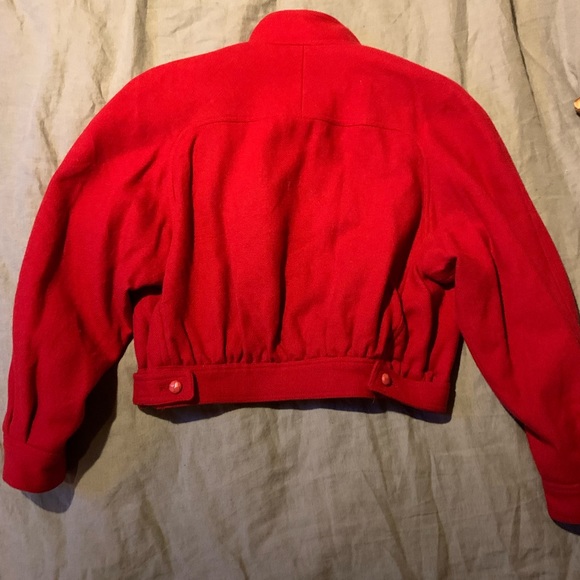 Vintage Guy Laroche red wool jacket S - Picture 2 of 5